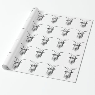 Hipster Goat Cadeaupapier