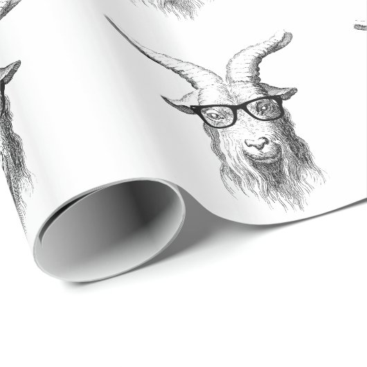 Hipster Goat Cadeaupapier (Rol Hoek)