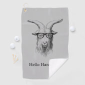 Hipster Goat Golfhanddoek (Insitu)