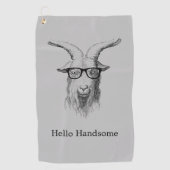 Hipster Goat Golfhanddoek (Voorkant)