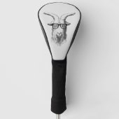 Hipster Goat Golfheadcover (Voorkant)