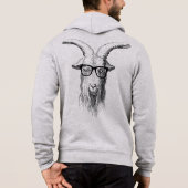 Hipster Goat Hoodie (Achterkant)