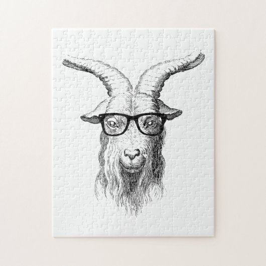 Hipster Goat Legpuzzel (Verticaal)