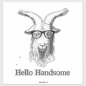 Hipster Goat Sticker (Vel)