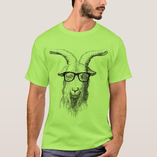 Hipster Goat T-shirt (Voorkant)