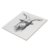 Hipster Goat Tegeltje (Zijkant)