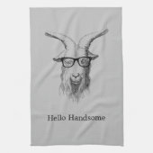Hipster Goat Theedoek (Verticaal)