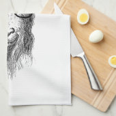 Hipster Goat Theedoek (Quarter Fold)