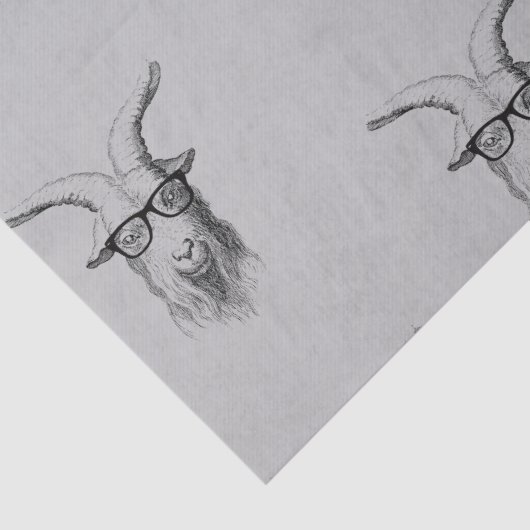 Hipster Goat Tissuepapier (Detail)
