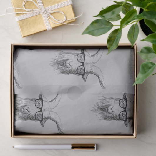 Hipster Goat Tissuepapier (Geschenk)