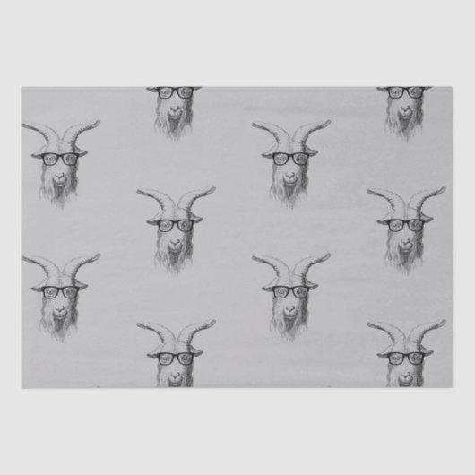 Hipster Goat Tissuepapier (Voorkant)