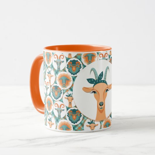 Hipster Goats | TotaalGoatally™ Mok (Voorkant links)