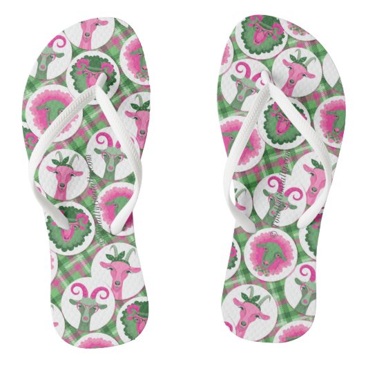 Hipster Goats | TotaalGoatally™ Teenslippers (Voetbed)