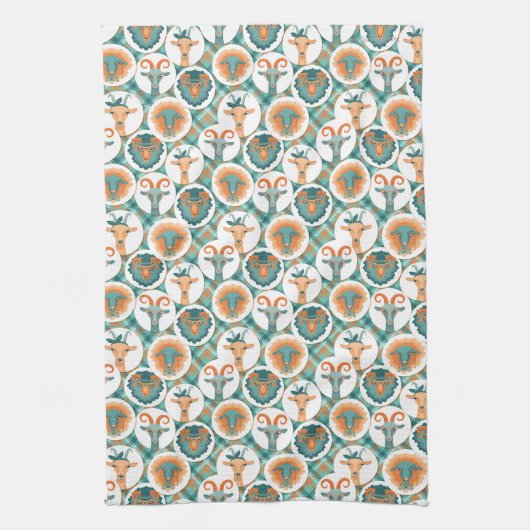 Hipster Goats | TotaalGoatally™ Theedoek (Verticaal)