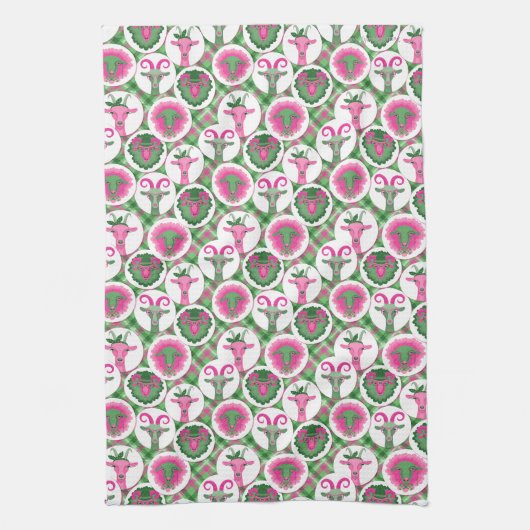 Hipster Goats | TotaalGoatally™ Theedoek (Verticaal)