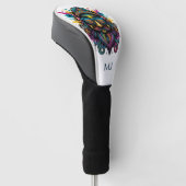 Hipster Golfhoofdhoes Golfheadcover (Schuin)