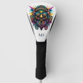 Hipster Golfhoofdhoes Golfheadcover (Voorkant)