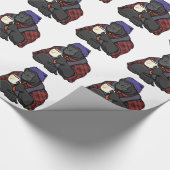 Hipster Gorilla Cadeaupapier (Hoek)