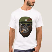 Hipster Gorilla met bril en grappige aap T-shirt (Voorkant)
