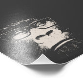 Hipster Gorilla met bril Foto Afdruk (Hoek)