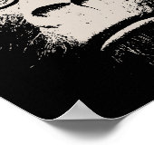 Hipster Gorilla met bril Poster (Hoek)