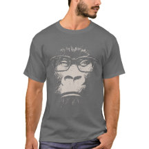 Hipster Gorilla met bril