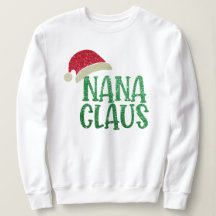 Hipster Grandma Nana Santa Clause Funny Kerstmis