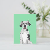 Hipster Great Dane voor Hondenliefhebbers Briefkaart (Staand voorkant)