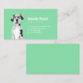 Hipster Great Dane voor Hondenliefhebbers Visitekaartje (Voorkant / Achterkant)