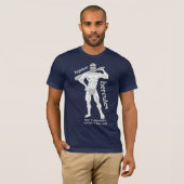 Hipster Hercules (voor donkere shirten) T-shirt (Voorkant volledig)