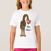 Hipster Hi Custom Grappig Giraffe T-shirt design (Voorkant)