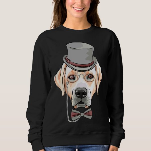 Hipster Hond Labrador Retriever Trui (Voorkant)
