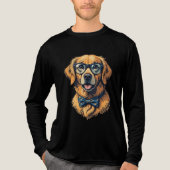 Hipster hond t-shirt ontwerp (Voorkant volledig)