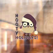 Hipster Hooty Feestdagen. Raamsticker (Vel 2)