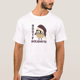 Hipster Hooty Feestdagen. T-shirt
