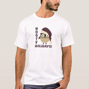 Hipster Hooty Feestdagen. T-shirt