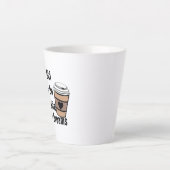 Hipster Hot Latte Cool Dreams Custom Coffee Mok (Voorkant)