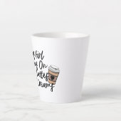 Hipster Hot Latte en Cool Dreams Coffee-Mok Latte Mok (Voorkant)