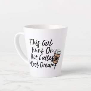 Hipster Hot Latte en Cool Dreams Coffee-Mok Mok