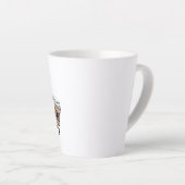 Hipster Hot Latte en Cool Dreams Coffee-Mok Mok (Rechterhoek)