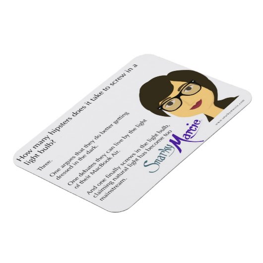 Hipster Humor Magneet (Linkerzijde)