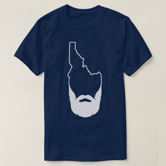 Hipster Idaho Beard Boise Idaho FamousPotato T-shirt (Design voorkant)