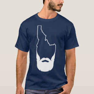 Hipster Idaho Beard Boise Idaho FamousPotato T-shirt