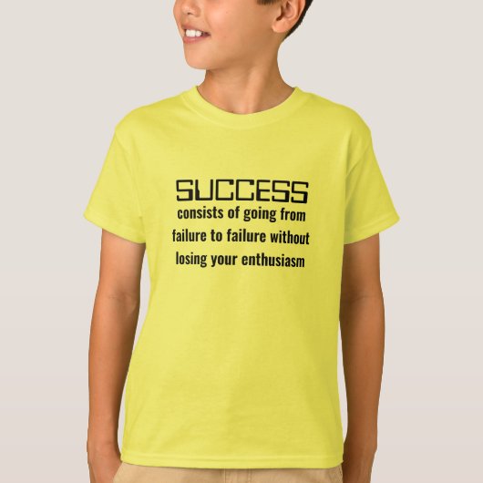 Hipster Inspirerend Motivatie Succes Kinderen T-shirt (Voorkant)