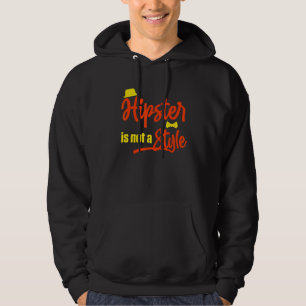 Hipster is geen stijl in een snor-stedenstijl. hoodie