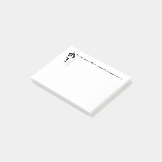 Hipster Kat post-its Post-it® Notes (Schuin)