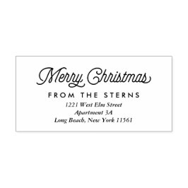 Hipster Kerst retour adres stempel