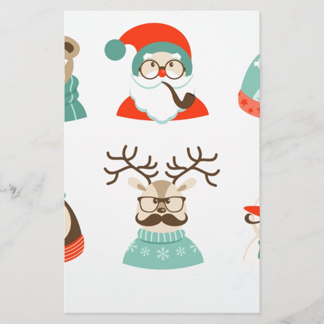 hipster kerst santa (Voorkant)