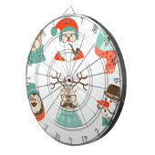 hipster kerst santa dartbord (Voorkant Rechts)