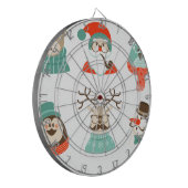 hipster kerst santa dartbord (Voorkant Links)